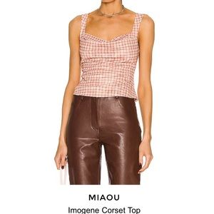 Miaou Imogene corset baby plaid